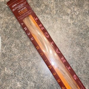 18” human hair blonde frost clip in extensions